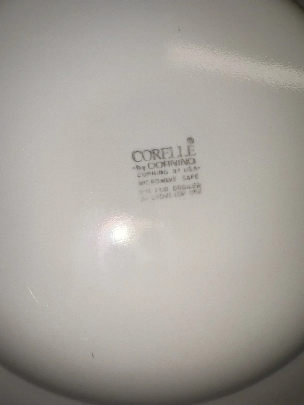 Corelle Lace Bouquet White Salad Plate with Light Blue Floral Trim set of 3